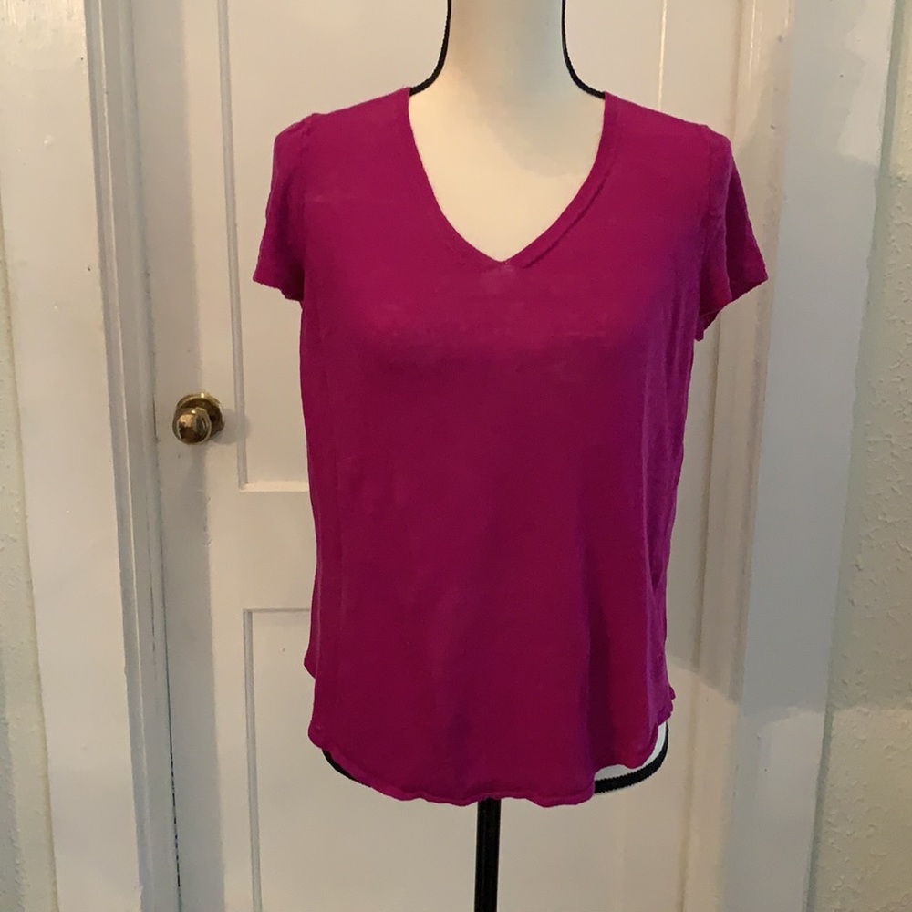 EILEEN FISHER SHORT SLEEVE SWEATER